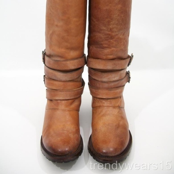 NEW! FREEBIRD DILLON COGNAC SHEARLING FUR BOOTS - Picture 6 of 6